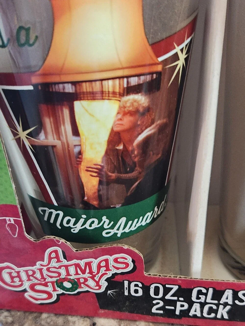 A Christmas Story Pink Nightmarish 16 oz. Glass 2-Pack
